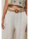 Тканевые брюки Le Monde du Lin, кремовый - фото 4