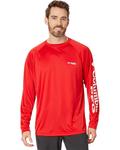 Рубашка Columbia Terminal Tackle L/S, цвет Red Spark/White Logo - фото