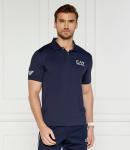 Поло EA7 Regular Fit, темно-синий - фото 3