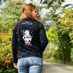 Алиса в стране чудес - джинсовая куртка женская черная - фото 4