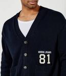 Кардиган Guess Jeans Regular Fit, синий - фото 4