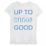 Футболка с рисунком «Up To Snow Good» для девочек 7–16 лет Unbranded - фото