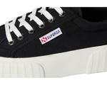 Кроссовки Superga 2631 Stripe Platform, цвет Black/White Avorio - фото 6