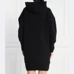 Шерстяное платье файла Boss, черный - фото 3