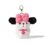 Допамин платье бантик щенок, брелок куклы плюшевый подвес Bowl - фото