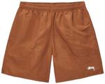 Шорты Stussy Big Basic Water Short, коричневый - фото