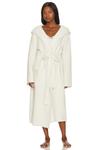 Халат с капюшоном и рёбрами Cozychic Barefoot Dreams, cream - фото 2