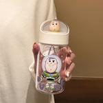 High Value Summer Drinking Cup, Student Office Portable Cup, 360ml Disney, Lotso[Includes Cup Brush+Sticker] - фото 9