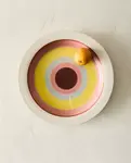 Блюдо Zara Home Ceramic Serving With Circles X Collagerie, мультиколор - фото