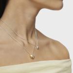 Колье Tous Small Heart  My Other Half, позолоченное серебро/серебро - фото 4