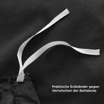 Комплект постельного белья Bedsure, 3 предмета, 200х200/80x80 см, черный - фото 4