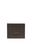 Diesel картхолдер с логотипом, коричневый - фото