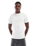 Футболка Asos Design Essentials Crew Neck, белый - фото
