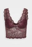 Бюстгальтер ONLY ONLCHLOE GLITTER BRA, Winetasting/Silver-Coloured/Bordeaux - фото 5