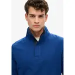 Толстовка Superdry Classics Henley half zip, синий - фото 2