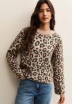 Джемпер New Look LEOPARD CREW NECK, Brown Pattern/Brown - фото