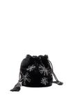 Сумка кросс-боди Stradivarius EFFECT BUCKET WITH BEADS, Black - фото 3