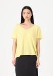 Футболка Object OBJTHEA V NECK, Daffodil/Grey - фото