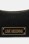 Кожаная сумка Love Moschino, черный - фото 3