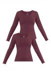 Топ Normani Long sleeved top, Burgund/Bordeaux - фото 4