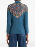 Рубашка поло с принтом пейсли ETRO, синий - фото 3