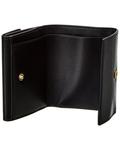 Миниатюрный кожаный французский кошелек с логотипом Jil Sander, черный - фото 4