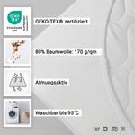 Простыня Zollner белый, 70/140 см - фото 2