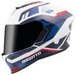 Шлем Bogotto Phantom Codex Fiberglass, White/Blue/Red - фото 7