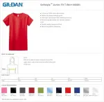 Футболка Gildan Junior-Fit Softstyle - фото 2