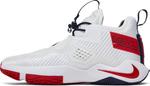 Кроссовки Nike LeBron Soldier 14 GS 'White University Red', белый - фото 4