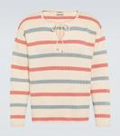 Хлопковый свитер Bay Stripe Bode, красный - фото