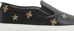 Кроссовки Gucci Slip-On Bees - Black, черный - фото 3