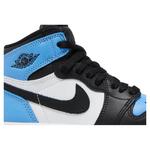 Кроссовки Nike Air Jordan 1 Retro High OG PS UNC Toe, белый/черный/голубой - фото 5