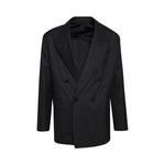 Куртка Bottega Veneta Striped Wool Jacket 'Black/Dark Blue', черный - фото