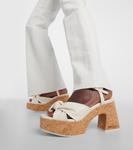 Босоножки на платформе из кожи Heloise 95 Jimmy Choo, Latte - фото 4