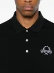 Рубашка поло с вышитым логотипом Moschino, черный - фото 4