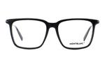 MONTBLANC Прямоугольные очки Rectangular Frame, Black - фото 2