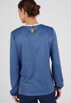 Топ Damart Long sleeved top, Blue/Blue - фото 2