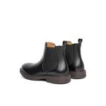 Челси Ботинки 3.5 см Мужские Черно-Коричневые BELLE, Коричневая Подкладка из Флиса - фото 11