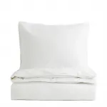 Комплект односпального постельного белья H&M Home, белый - фото