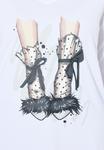 Топ MIAMODA WITH SHOE PATTERN, Snow White/White - фото 6
