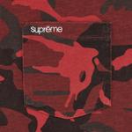 Футболка Supreme Short-Sleeve Pocket Tee 'Red Camo', красный - фото 3