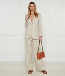 Льняная куртка Loose fit Michael Kors, экрю - фото 2