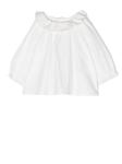 Блузка с оборками Bonpoint, белый - фото