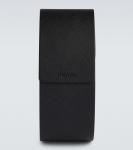 Овальные солнцезащитные очки Prada, черный - фото 5