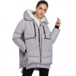 Пуховик-парка с капюшоном Fadshow, серый - фото