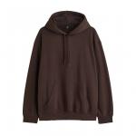 Толстовка H&M Relaxed Fit, темно-коричневый - фото