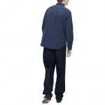 Рубашка Uniqlo Flannel Regular Fit, синий - фото 4