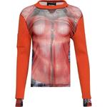 Кардиган Y/Project Trompe L'Oeil Ruffle, оранжевый - фото