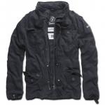 Куртка Brandit Britannia со стоячим воротником, черный - фото 2